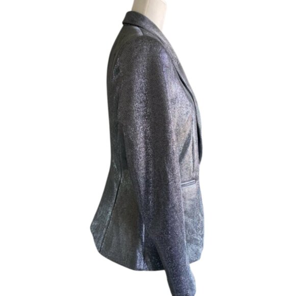 Metallic Structured Blazer - Medium - Picture 2 of 10